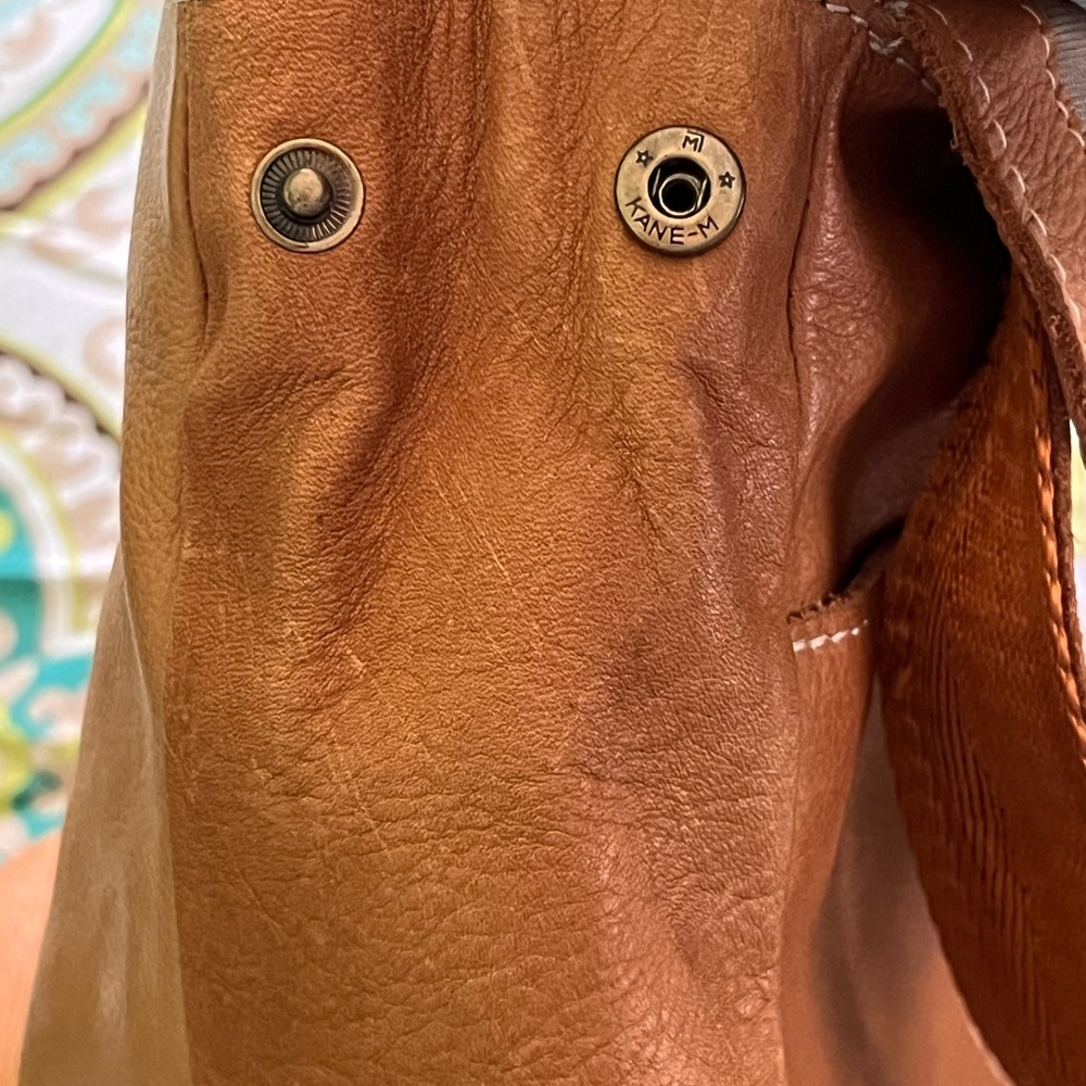 American Leather Co. Women's Tan Leather Backpack - Picture 7 of 12